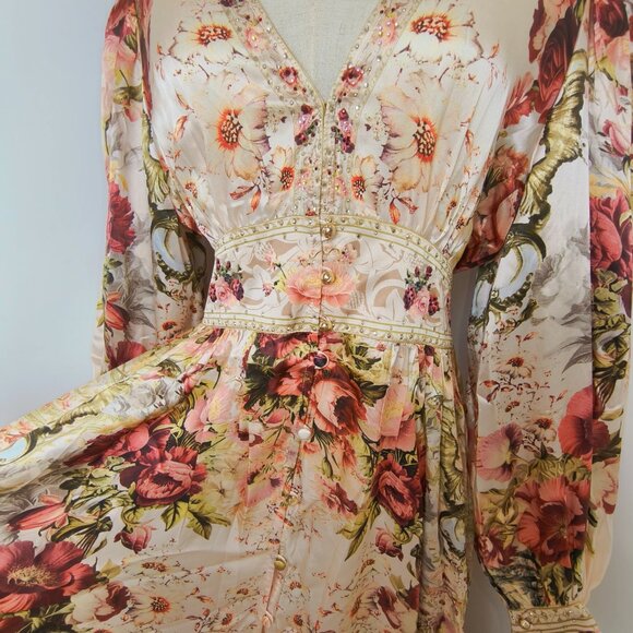 Camilla long button front dress Size M - Picture 7 of 13